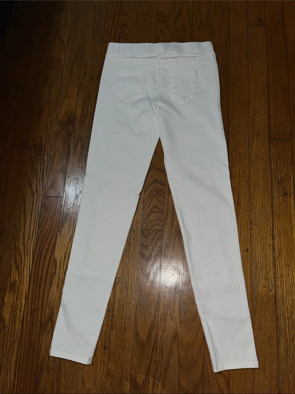 NWT Umgee High Waist White Distressed Jeggings with Front Panel Detailing Medium